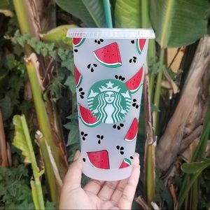 Watermelon starbucks cup